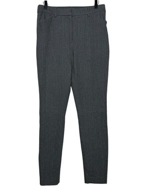 Express Editor Skinny High Rise 8L Pants Gray Stretch Pockets Office Career Work